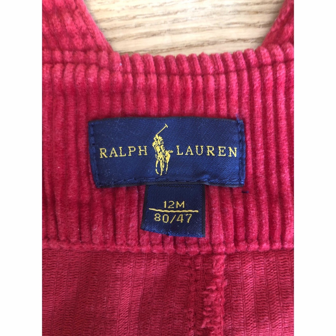 Ralph Lauren(ラルフローレン)のラルフローレン　オーバーオール　コーデュロイ　80 キッズ/ベビー/マタニティのベビー服(~85cm)(その他)の商品写真