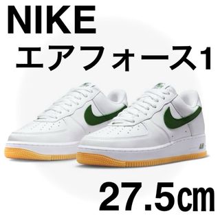 ナイキ(NIKE)のNIKE AIR FORCE1 ナイキ エアフォース1 ホワイト/グリーン白/緑(スニーカー)