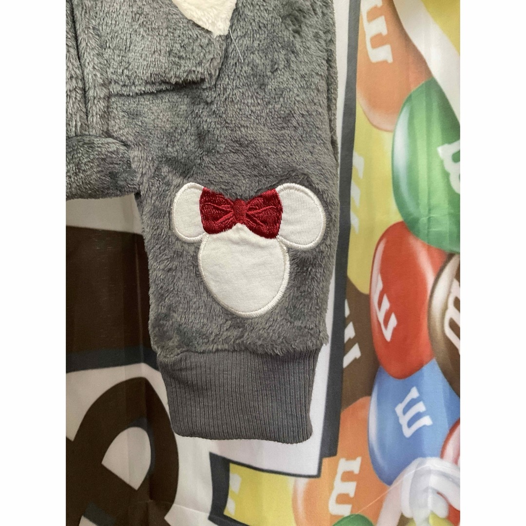 Disney(ディズニー)の新品　0〜3ヶ月　ミニーもこもこカバーオール キッズ/ベビー/マタニティのベビー服(~85cm)(カバーオール)の商品写真