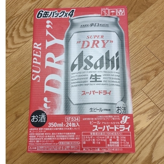 アサヒ(アサヒ)のアサヒビール スーパードライ缶３５０ ６×４(ビール)