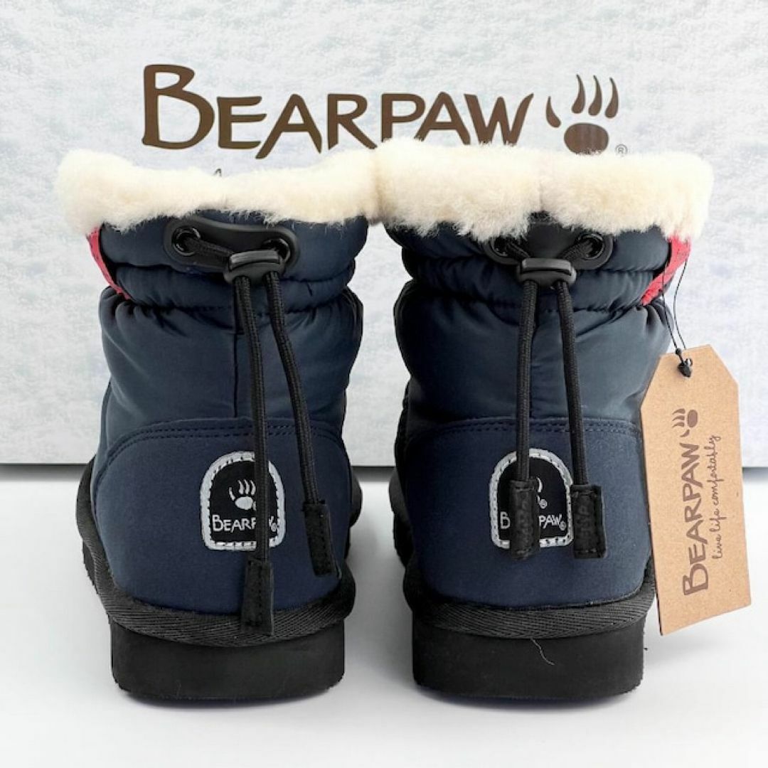 新品 BEARPAW ベアパウ レディース スノー ボア ムートン ネイビー 紺 レディースの靴/シューズ(ブーツ)の商品写真