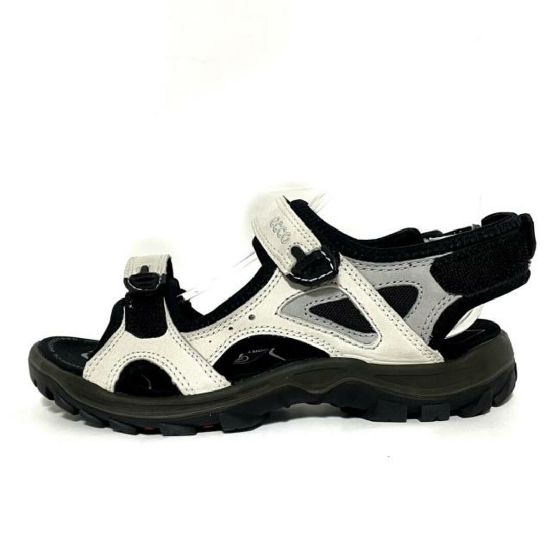 ECHO(エコー)のECCO(エコー) サンダル 36 - 白×黒 レディースの靴/シューズ(サンダル)の商品写真
