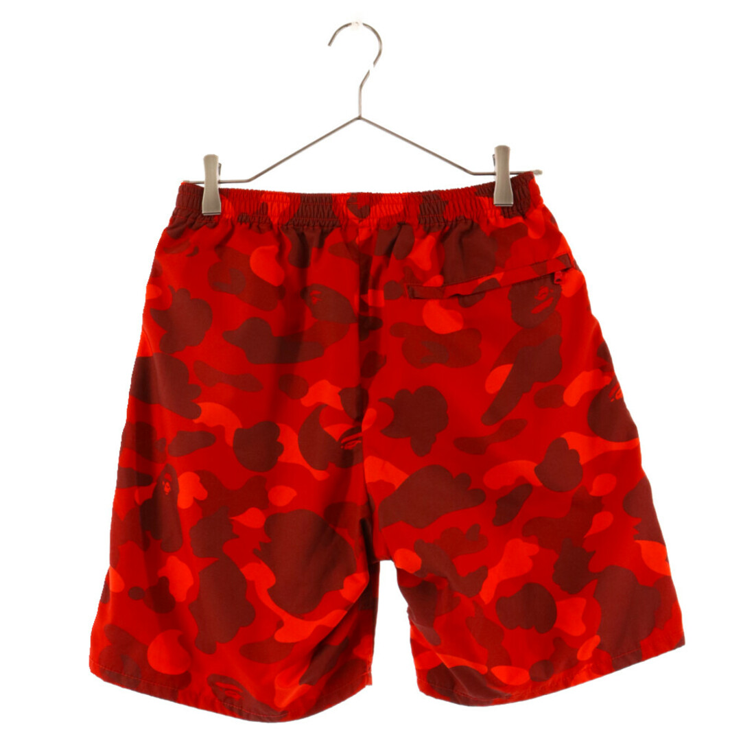 A BATHING APE(アベイシングエイプ)のA BATHING APE アベイシングエイプ CAMO SHARK BEACH PANTS カモシャークビーチパンツ レッド 001SPE301006X メンズのパンツ(ショートパンツ)の商品写真