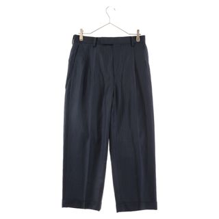 ワコマリア(WACKO MARIA)のWACKO MARIA ワコマリア DORMEUIL TROUSERS ドーメルストライプトラウザーズスラックスパンツ ネイビー(その他)