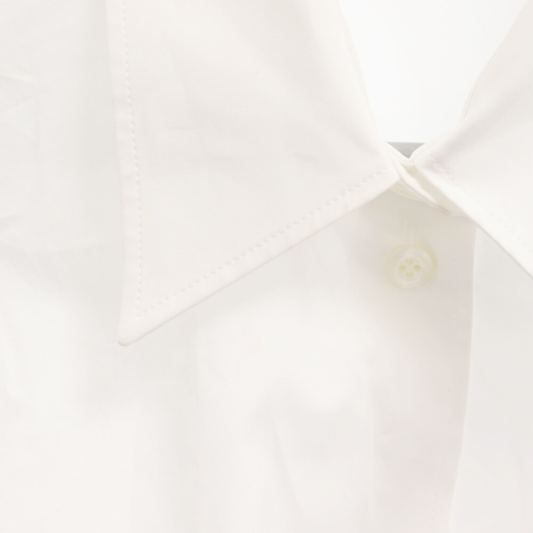 PRADA(プラダ)のPRADA プラダ 23SS Poplin cropped shirt cufflinks Patch pocket ロゴプレートカフスボタン ショート丈ロングスリーブシャツ 長袖 P421GC S231 レディースのトップス(シャツ/ブラウス(長袖/七分))の商品写真
