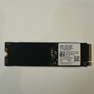 1367時間 同梱可能 NVME 256Gb M.2 2280 SSD (PCパーツ)