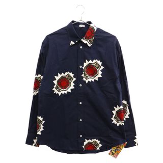 ロエベ(LOEWE)のLOEWE ロエベ 21AW Ring PrinT-Shirt Navy Blue ジョープレイナードリング プリント 長袖シャツ ネイビー H526Y05W51(シャツ)