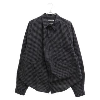 バレンシアガ(Balenciaga)のBALENCIAGA バレンシアガ 19SS ウィンドペンチェック スウィング 長袖シャツ ブラック 583895(シャツ)