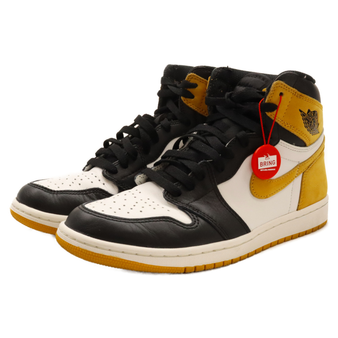 NIKE(ナイキ)のNIKE ナイキ AIR JORDAN 1 RETRO HIGH OG YELLOW OCHRE エアジョーダンワン ハイカットスニーカー イエローオークル US8/26.0cm 555088-109 メンズの靴/シューズ(スニーカー)の商品写真