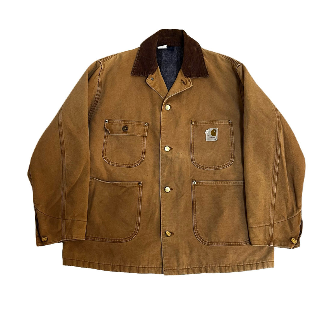 carhartt(カーハート)の70s USA製 プリントタグ カーハート チョアコート カバーオール メンズのジャケット/アウター(カバーオール)の商品写真