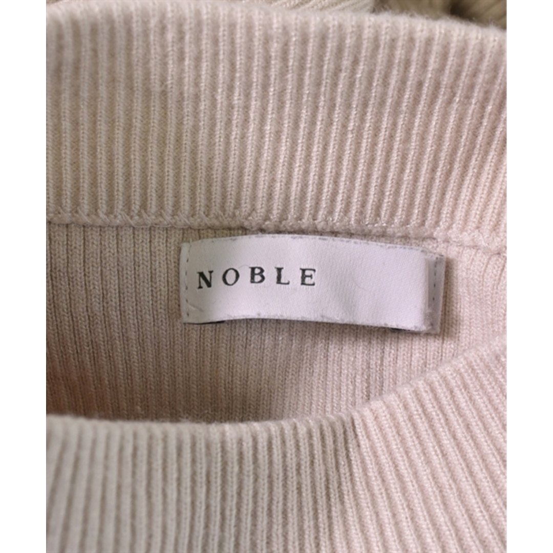 Noble(ノーブル)のNOBLE ノーブル ニット・セーター F ベージュ 【古着】【中古】 レディースのトップス(ニット/セーター)の商品写真