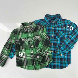 ライトオン(Right-on)のキッズ　シャツ　100 90(Tシャツ/カットソー)
