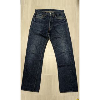 リーバイス(Levi's)の限定セール！超貴重！濃紺！50's！501XX 革パッチ最終　ヴィンテージ(デニム/ジーンズ)