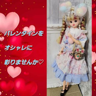 【キャンディリボン】リカちゃん　セットアップ　アクセサリー付き♡(その他)