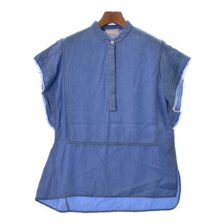 スリーワンフィリップリム(3.1 Phillip Lim)の3.1 Phillip Lim ブラウス 0(XS位) 青 【古着】【中古】(シャツ/ブラウス(長袖/七分))