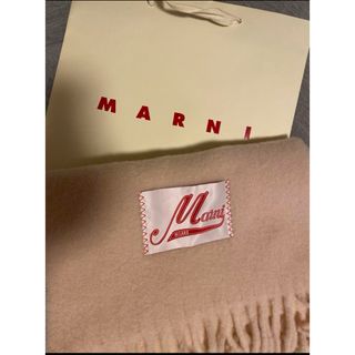 マルニ(Marni)の定価59400円 MARNI ロースピンク アルパカ スカーフ(マフラー/ショール)