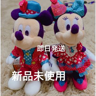 ディズニー(Disney)の【新品未使用】パルパルーザ　2024  ぬいぐるみバッチ　ミッキー　ミニー(キャラクターグッズ)