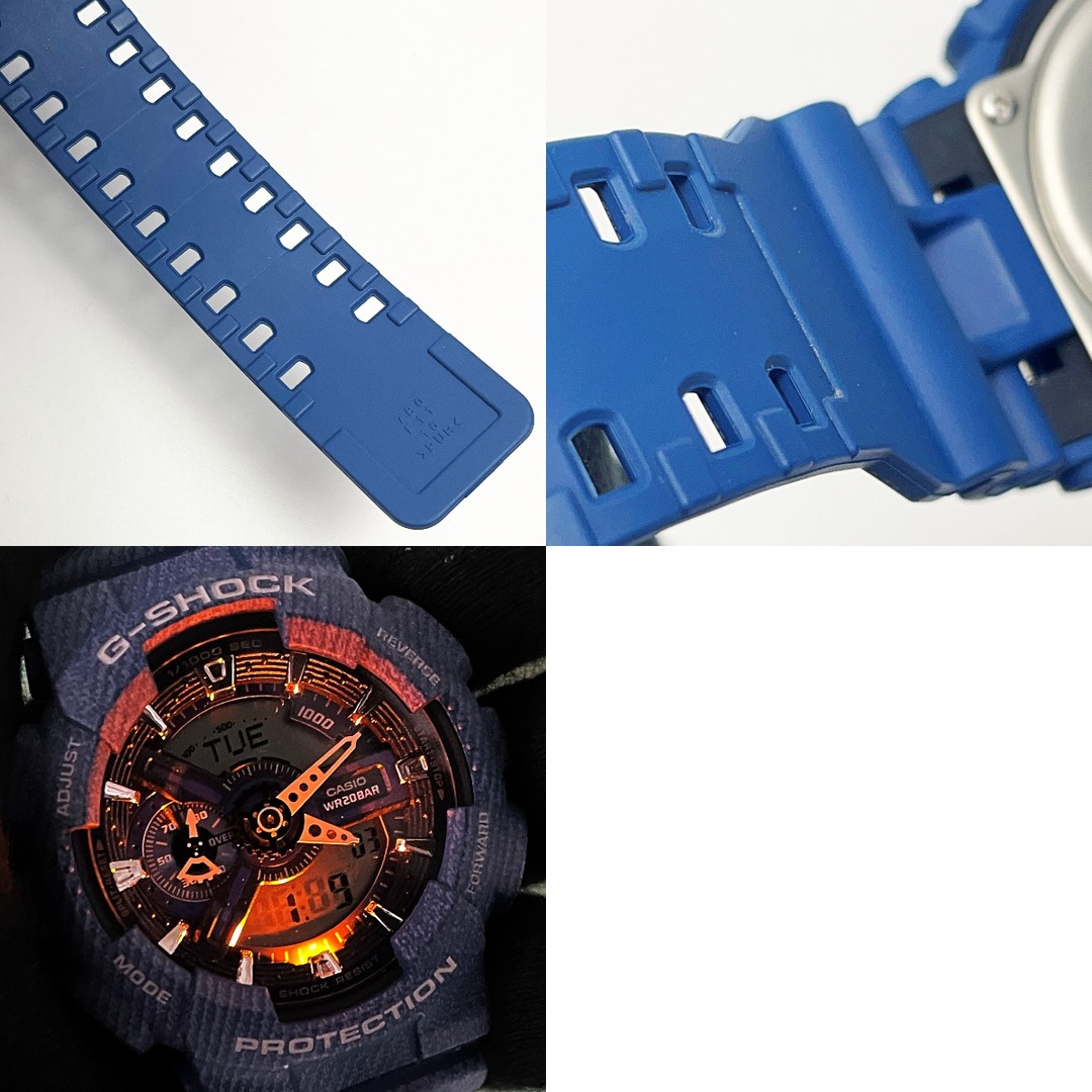 CASIO(カシオ)の☆☆CASIO カシオ G-SHOCK デニムパターン GA-110DC-2A7JF ブルー系 クォーツ 樹脂 メンズ 腕時計 メンズの時計(ラバーベルト)の商品写真