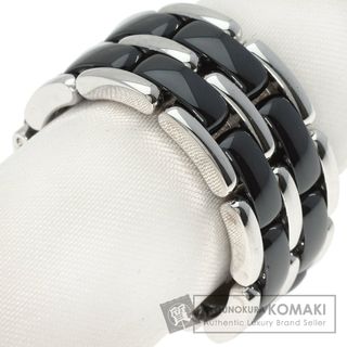 シャネル(CHANEL)のCHANEL ウルトラリング セラミック ラージ #64 リング・指輪 K18WG メンズ(リング(指輪))