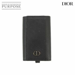 クリスチャンディオール(Christian Dior)の新品同様 クリスチャン ディオール Christian Dior 6連 キーケース レザー ブラック シルバー 金具 VLP 90218675(キーケース)