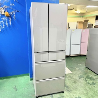 ミツビシ(三菱)の⭐️三菱⭐️冷凍冷蔵庫　2021年455L美品　自動製氷　大阪市近郊配送無料(冷蔵庫)