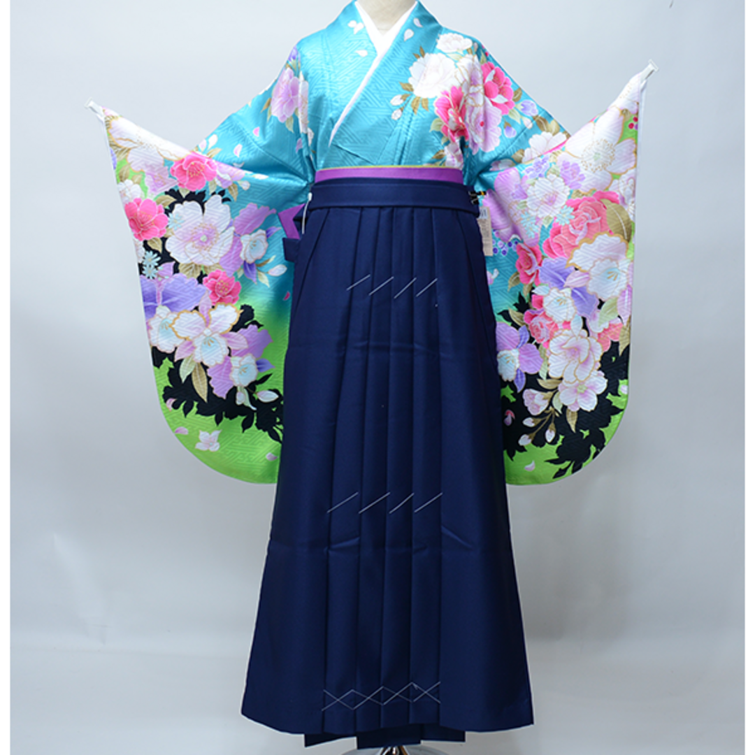 袴フルセット ジュニア用へ直し 135~150cm 袴変更可 NO39611-2 袴フルセット ジュニア用へ直し 135~150cm 袴変更可 NO39611-2