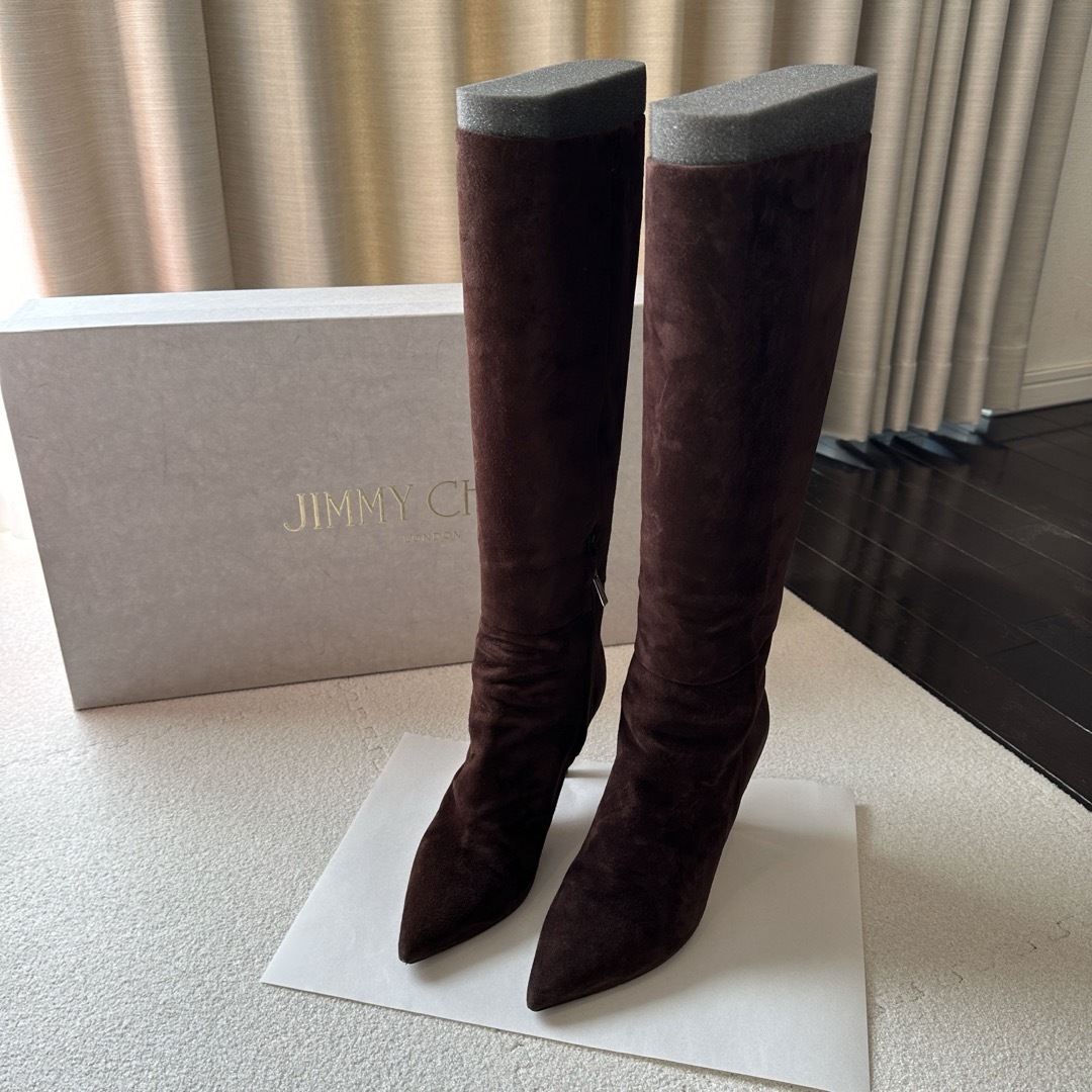 【箱あり】ジミーチュウJIMMY CHOO ロングブーツ　スエード