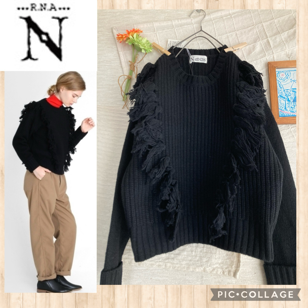 RNA-N - 【新品】RNA- N☆フリンジがアクセントのあったかセーター