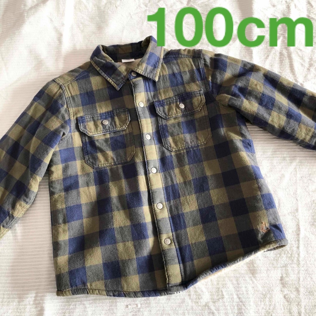 PETIT BATEAU(プチバトー)のプチバトー　中ボアシャツ　ジャケットにも キッズ/ベビー/マタニティのキッズ服男の子用(90cm~)(ジャケット/上着)の商品写真