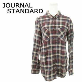 ジャーナルスタンダード(JOURNAL STANDARD)のジャーナルスタンダード 長袖チェックシャツ 赤 230831MN1R(シャツ/ブラウス(長袖/七分))