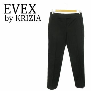 EVEX by KRIZIA - エヴェックス バイ クリツィア テーパードパンツ 42 黒 231030AO3R