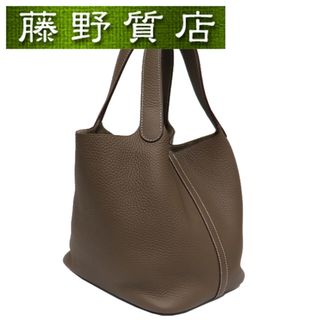 エルメス(Hermes)の(美品)エルメス HERMES ピコタンロック MM エトープ エトゥープ グレー トリヨン D刻印 2019年 シルバー金具 8165(ハンドバッグ)