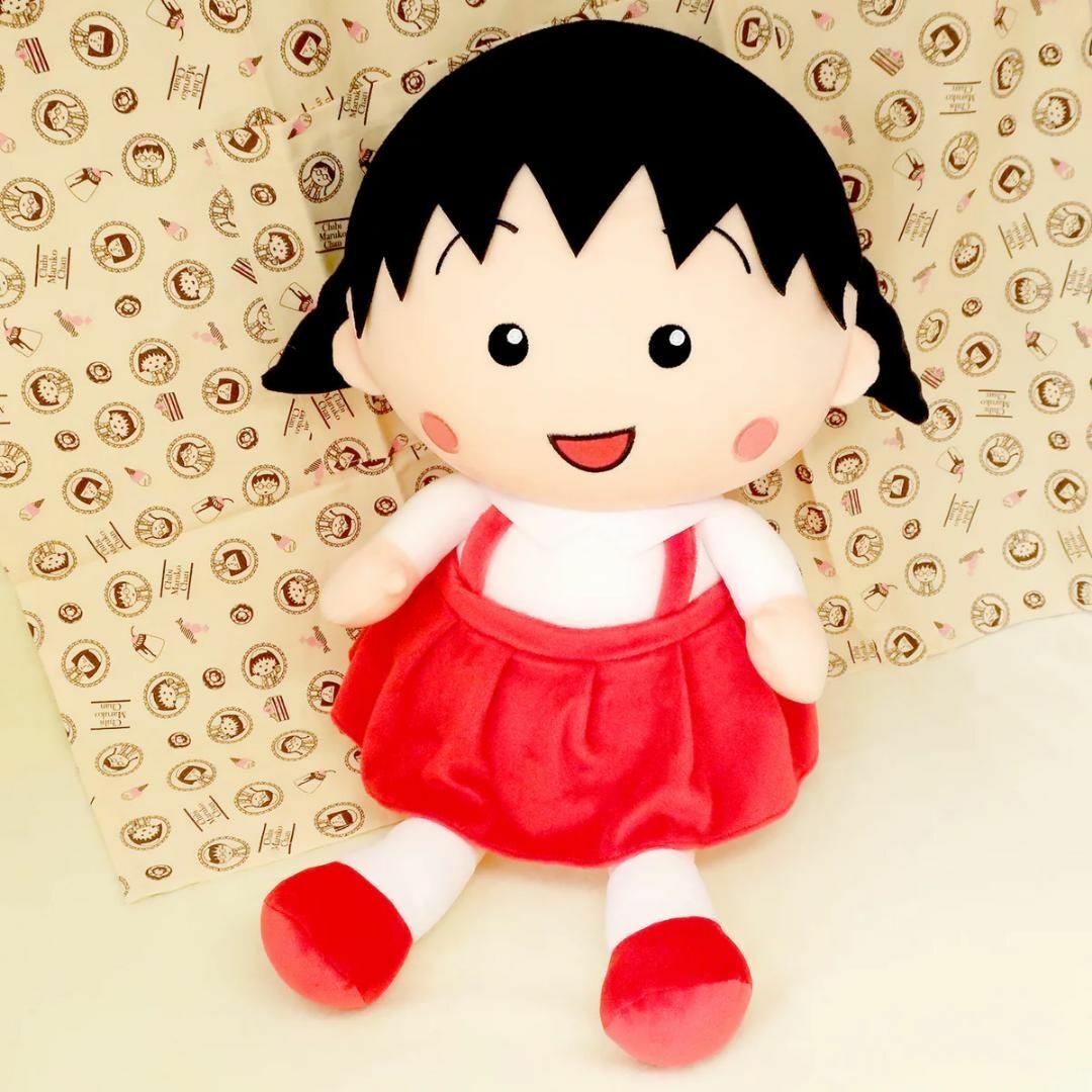 ちびまる子ちゃん ふわふわ ぬいぐるみＬ 0127500 エンタメ/ホビーのおもちゃ/ぬいぐるみ(ぬいぐるみ)の商品写真