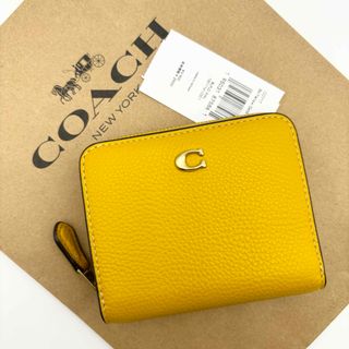 コーチ(COACH)の【COACH☆新品】ビルフォールド ウォレット！折り財布！イエロー ゴールド！(財布)