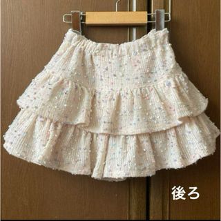 mezzo piano - メゾピアノ ニット フレア キュロット スカート パンツ mezzo piano - メゾピアノ ニット フレア キュロット スカート パンツ