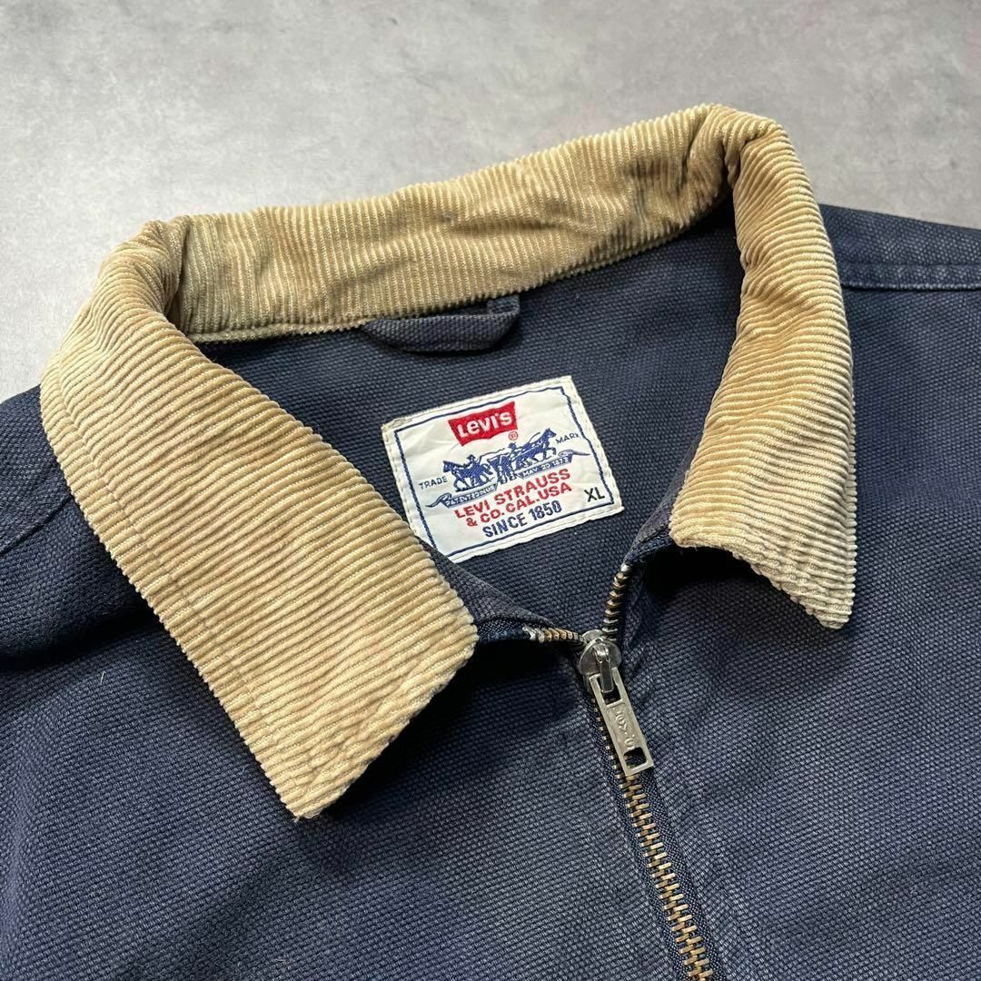 Levi's(リーバイス)の【Levis】リーバイス ネイビーダック地ジャケット 90s 古着 メンズのジャケット/アウター(ブルゾン)の商品写真