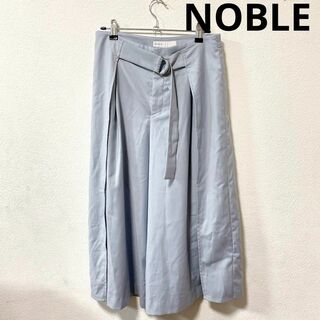 ノーブル(Noble)のNOBLE ノーブル　ブルー　ベルト　ダブルラップワイドパンツ　ズボン(バギーパンツ)