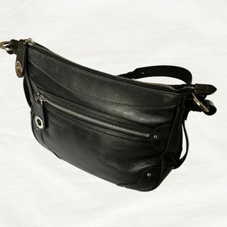 バリー(Bally)の【美品】バリー BALLY ショルダーバッグ  ブラック　イタリア製(ショルダーバッグ)