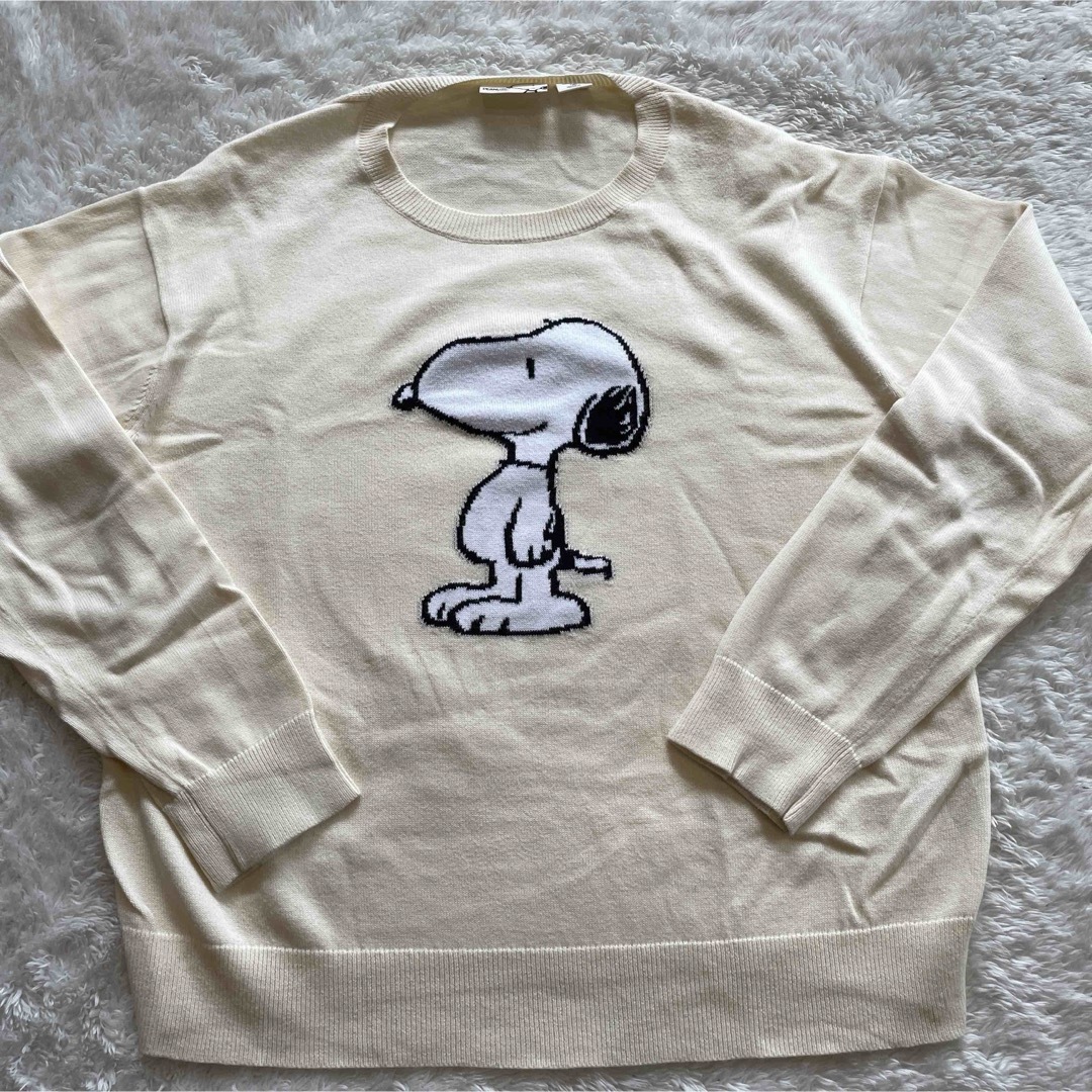 UNIQLO(ユニクロ)のスヌーピー  ニット　ユニクロ150cm PEANUTS キッズ/ベビー/マタニティのキッズ服女の子用(90cm~)(ニット)の商品写真