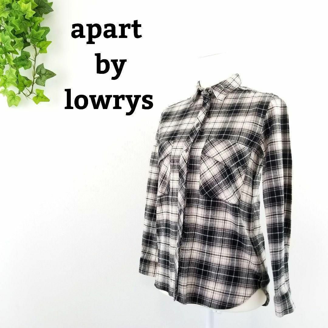 apart by lowrys(アパートバイローリーズ)の美品 アパートバイローリーズ apart by lowrys チェックシャツ S レディースのトップス(シャツ/ブラウス(長袖/七分))の商品写真