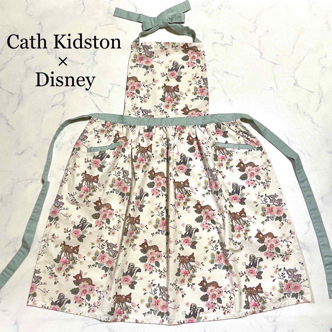 Cath Kidston(キャスキッドソン)の美品♪キャスキッドソン×ディズニー バンビ エプロン 総柄 レディースのレディース その他(その他)の商品写真