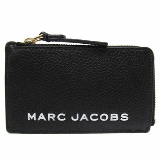 【新品】ザ マークジェイコブス カードケース  M0017143 0004 008(NEWブラック)  THE MARC JACOBS レザー ザ ボールド スモール トップ L字ジップ ウォレット キーリング付き レディース