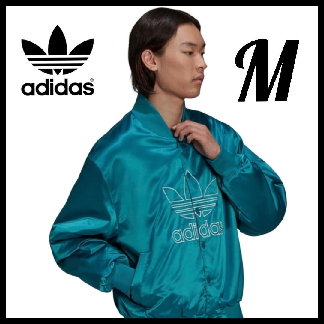 adidas(アディダス)の【リラックスフィット】adidas★中綿ジャケット★ボンバージャケット★M メンズのジャケット/アウター(スカジャン)の商品写真