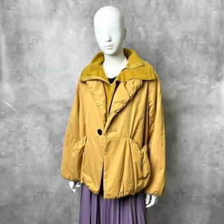 カミシマチナミ(KAMISHIMA CHINAMI)の美品 KAMISHIMA CHINAMI YELLOW 中綿 ジャケット 40(ブルゾン)