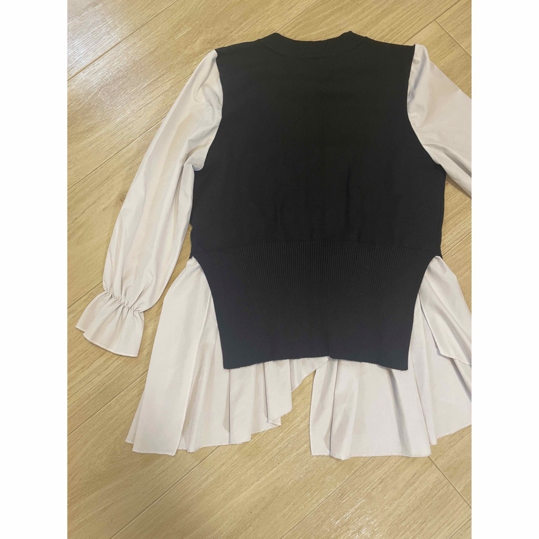 Mila Owen(ミラオーウェン)のMIELI INVARIANT Vest Docking Blouse tops レディースのトップス(ニット/セーター)の商品写真