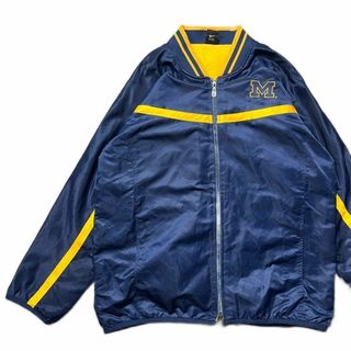 ナイキ(NIKE)の【Nike】90s ナイキ ミシガン大学 ナイロンジャケット チームタグ古着(ナイロンジャケット)