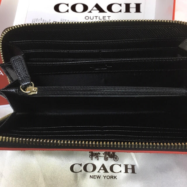 COACH(コーチ)のプレゼントにも❤️新品コーチ正規品ラウンドファスナー長財布F53769ネイビー レディースのファッション小物(財布)の商品写真