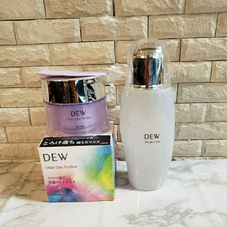 デュウ(DEW)のDEW クリアクレイフォンデュ90g ・ アフターグロウドロップ170ml(化粧水/ローション)