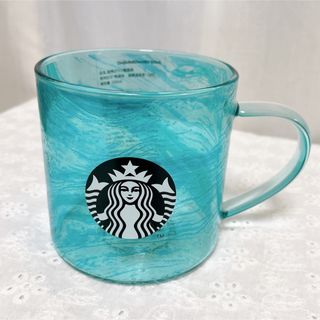 スターバックスコーヒー(Starbucks Coffee)のさと様専用　未使用‼️スターバックス2024福袋　ガラスカップ　ブルー(グラス/カップ)