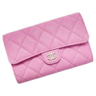 シャネル(CHANEL)の☆☆CHANEL シャネル マトラッセ タイムレスクラシック ライン AP0232 ライトピンク 3つ折り財布 キャビアスキン レディース(財布)